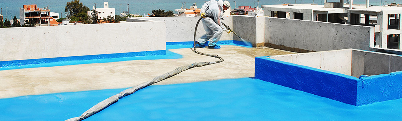 PU membrane, apartment terrace